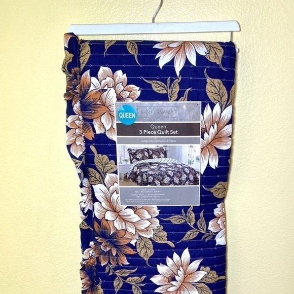 SAN Fernando Classics‎ Queen 3 piece quilt set - Picture 1 of 5